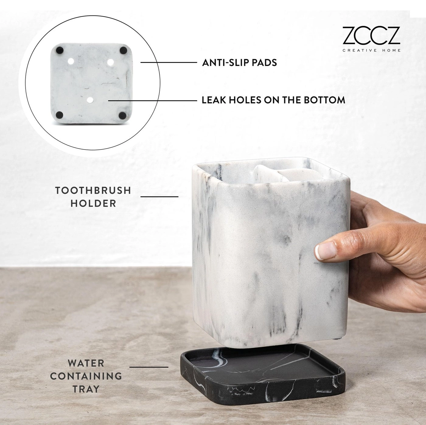 Toothbrush Holder - Countertop 6 slots