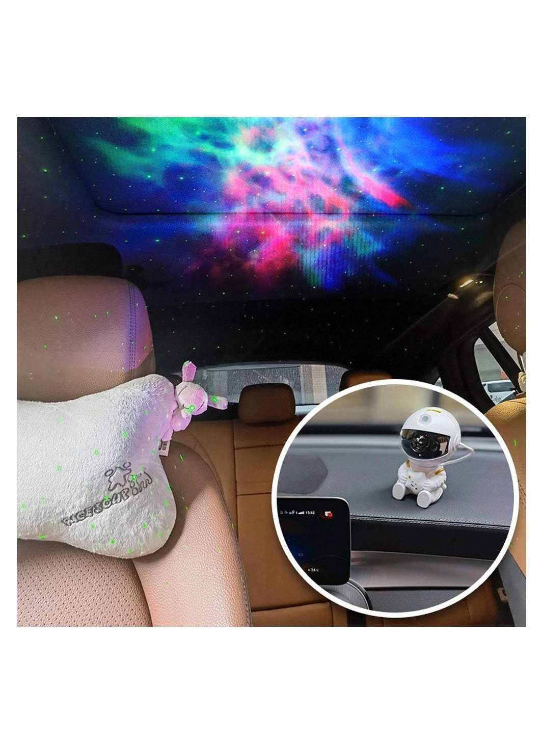 Astronaut Projector - plug in Black