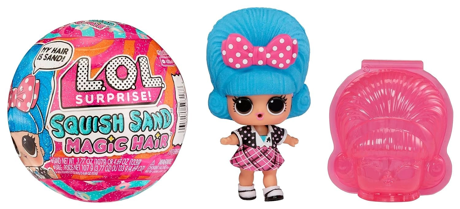 MGA Entertainment Squish Sand Magic Hair Tots - Collectible Doll Ages 3+