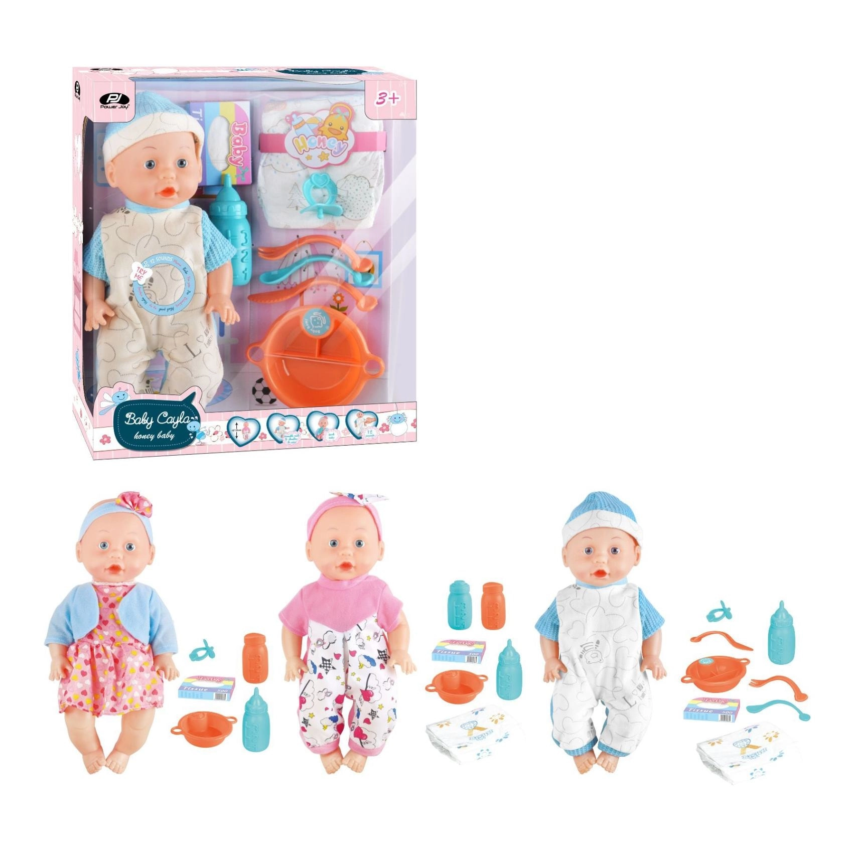 Baby Cayla Drink Doll Playset - 31cm Multicolor Ages 3+