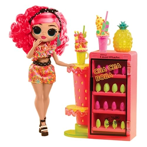 Pinky Pops Doll - Space-Themed Bright Pink Hair Ages 4+