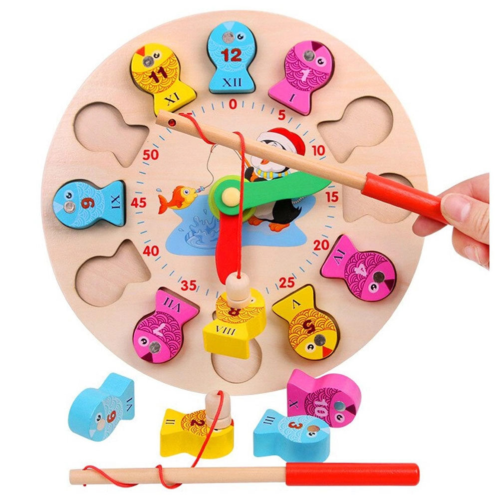 Wooden Alphabet Number Magnetic Fishing Game - Suitable for 3 years and above