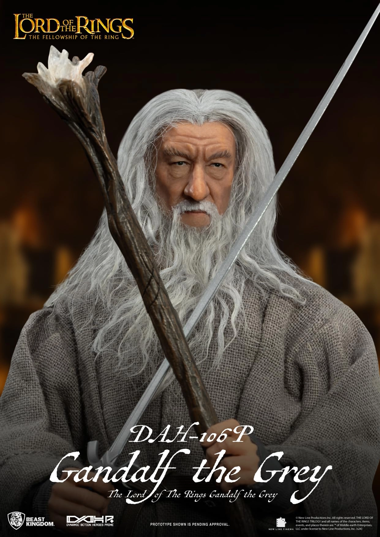 Gandalf the Grey - The Lord of The Rings (10.16 cm) (DAH-106P)