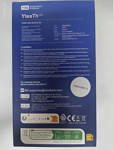 Y06W - 2 Pack 10 Brush Heads 60-Day Battery Life