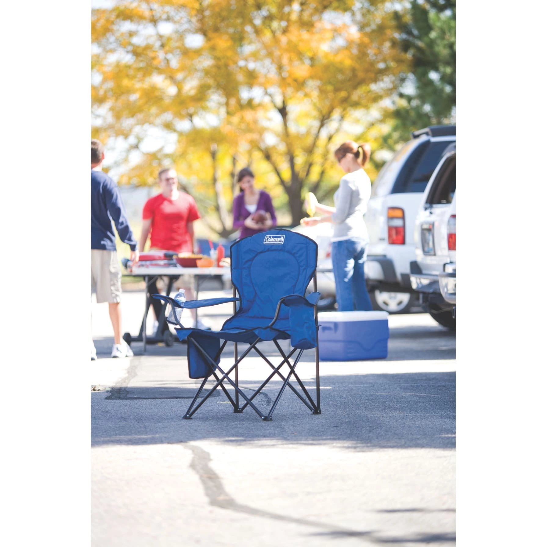Quad C006 - Built-In 4-Can Cooler Cooler Blue