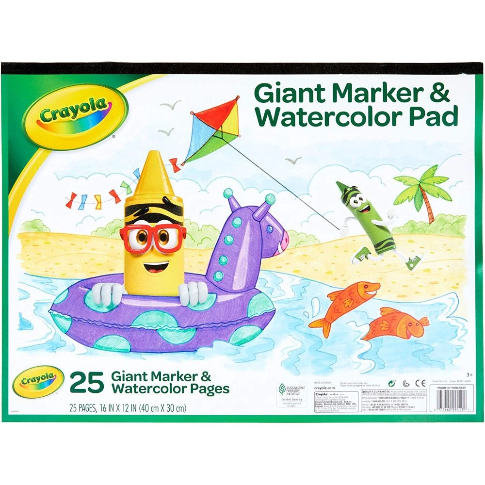 Crayola Giant Marker & Watercolor Pad