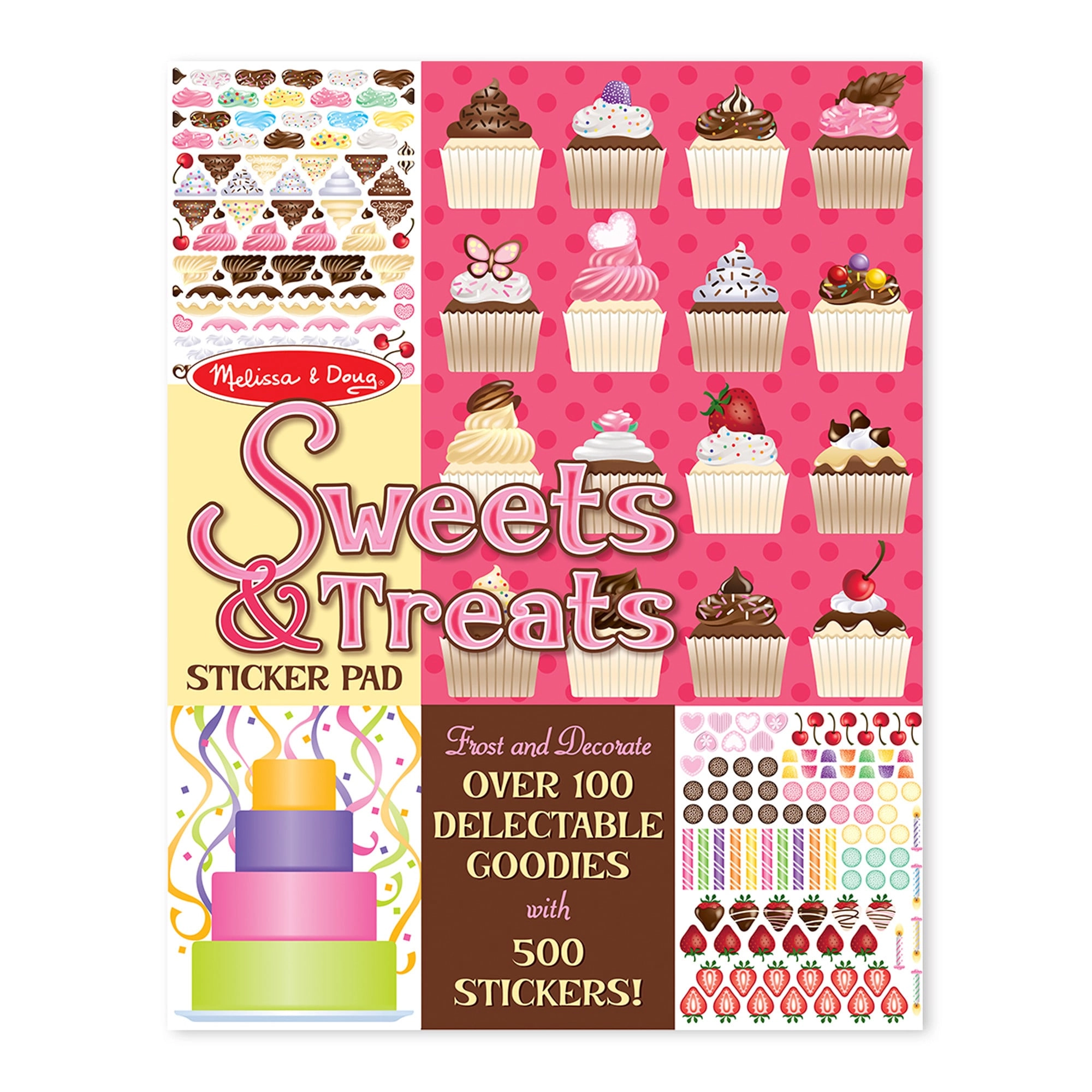 Melissa & Doug Sweets & Treats Reusable Sticker Pad Multicolor 500 pcs