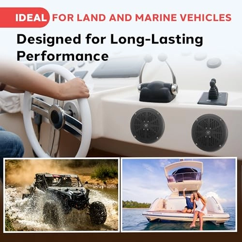 Dual Marine Speakers - 6.5 Inch 120 Watt