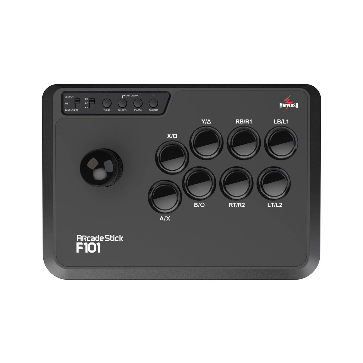 MAYFLASH Arcade Fighting Stick F101 - Switch/Switch 2, PC Windows, PS3, Android, NeoGeo mini, SEGA MEGA Drive mini, GENESIS mini