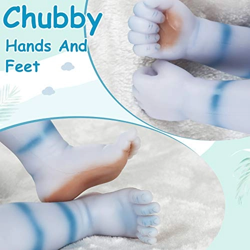 Na'vi Avatar Reborn Baby Doll - 20 Inch Full body Silicone