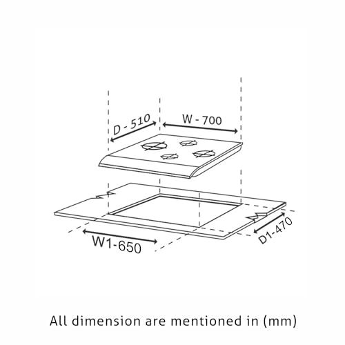 BH1074XSQHTTR70 Gas hob