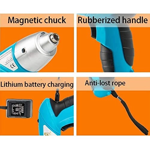 Cordless Electric Screwdriver - 5N·M MAX Rechargeable USB Charging