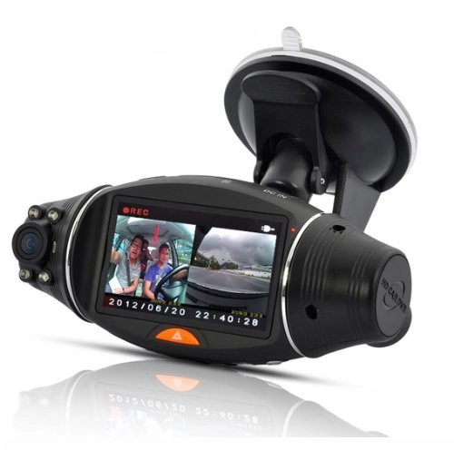 BW Corp HD Dual-Camera Car DVR - 1280*480
