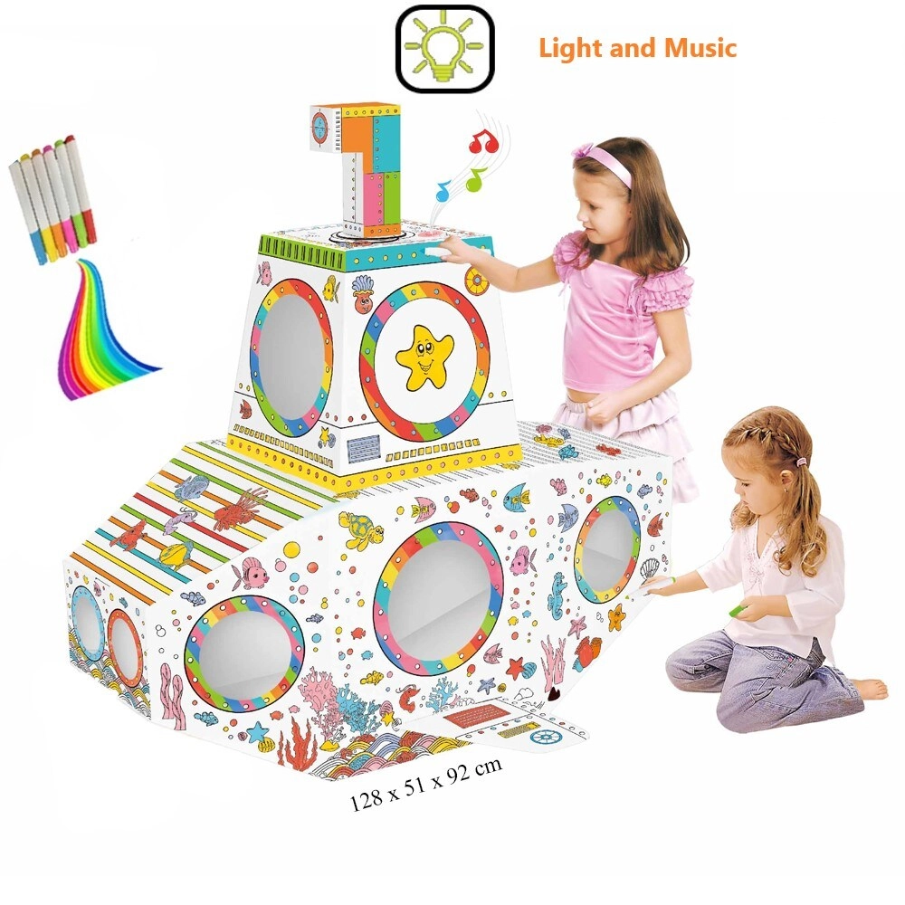 DIY Doodle Coloring Submarine - 6 pcs