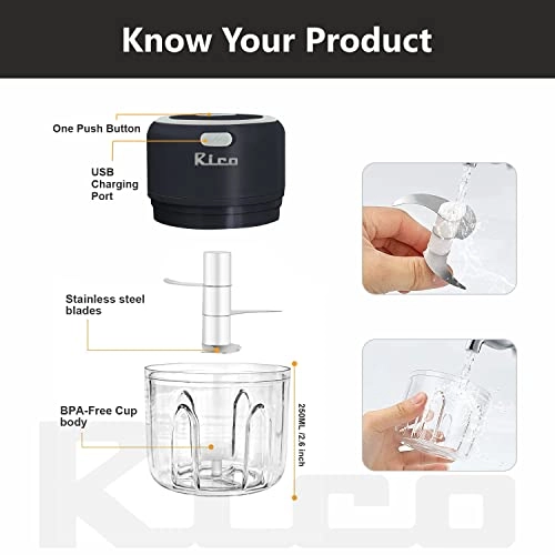 SR01 - 250 Milliliters USB Rechargeable