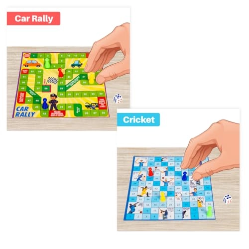 Brainvita + Ludo + Snakes & Ladders + Business + Car Rally + Diamond Mine + Cricket