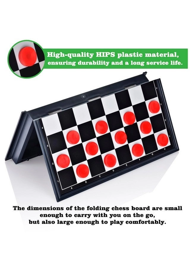 Magnetic Travel Checkers - Folding Board