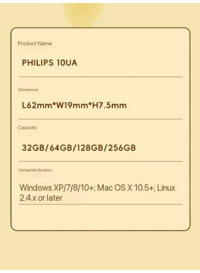 Cute Mini Metal Flash Drive - USB 3.2 64GB