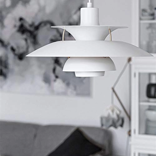 Multilayer Single Head Chandelier - 30cm Pink Aluminum