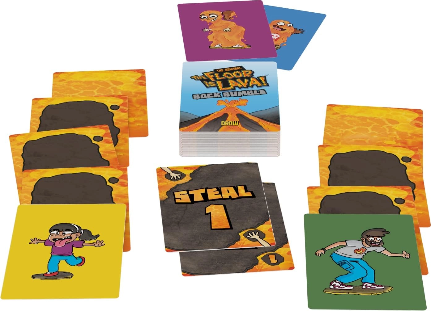 The Floor is Lava Rock Rumble - Card Game