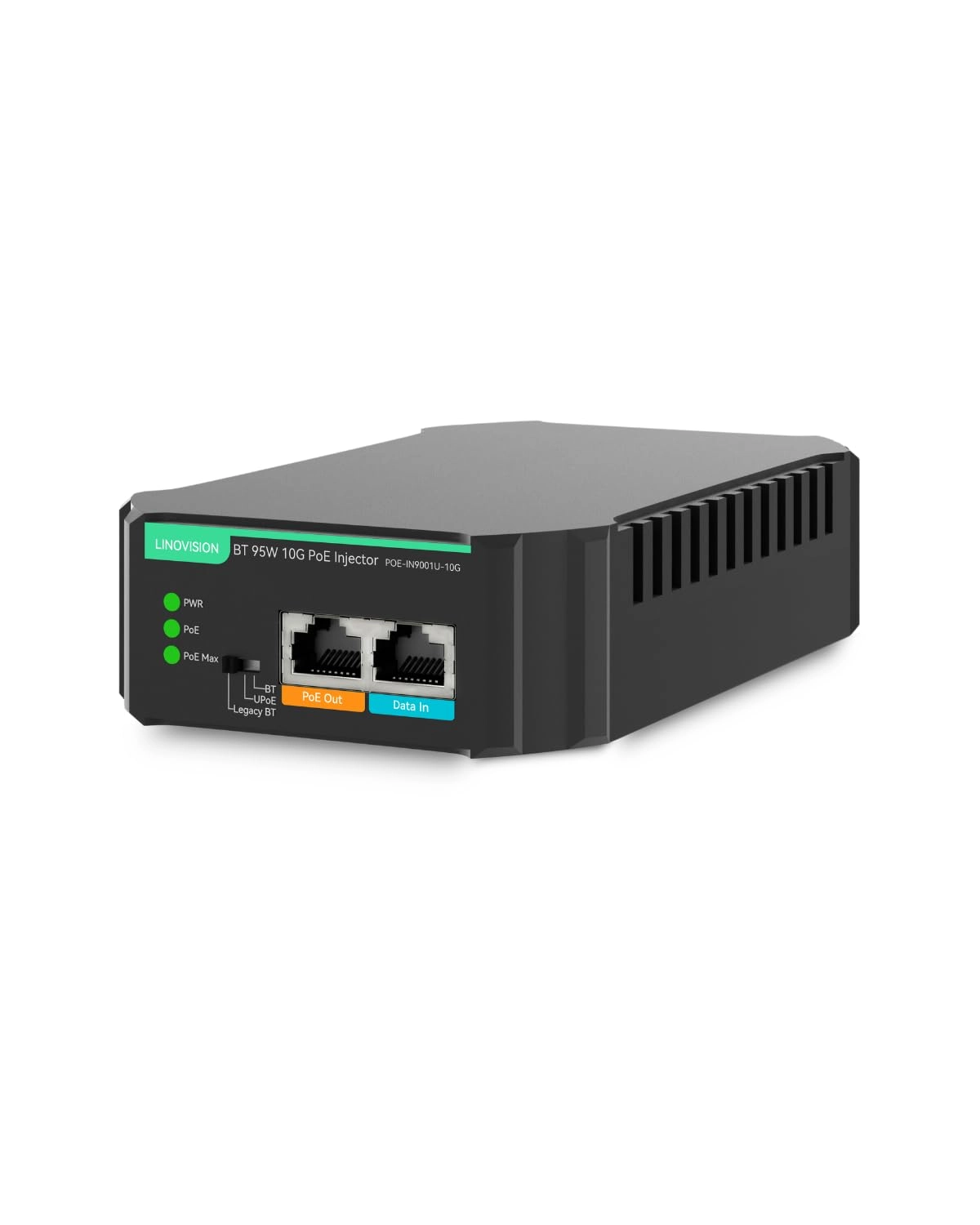 LINOVISION POE-IN9001-10G - 48V 95W 2 ports IEEE 802.3af/at/bt 10Gbps