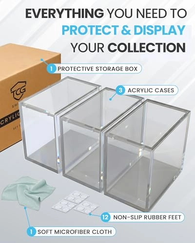 Acrylic Display Case 3 Pack