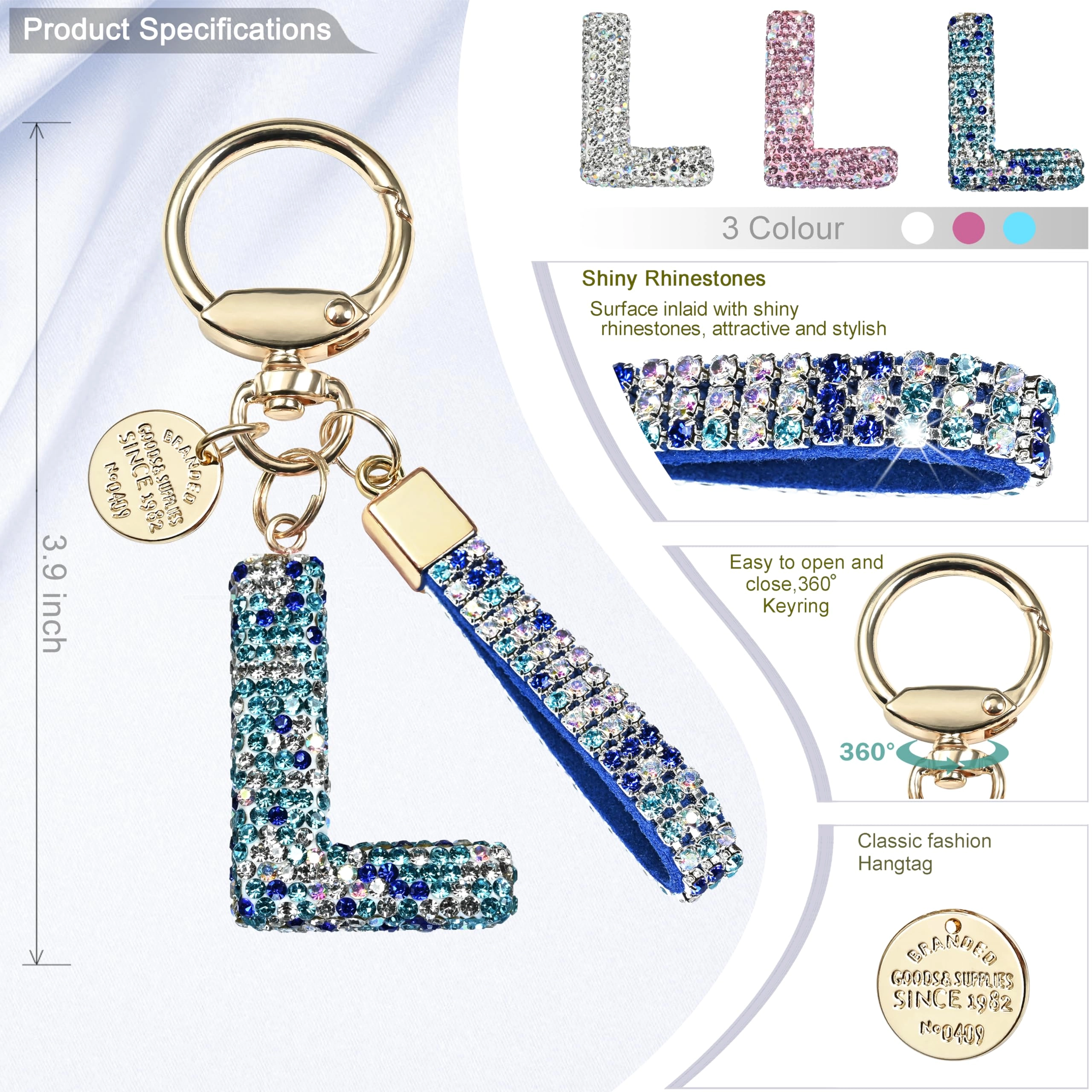 Initial Letter Keychain - Letter