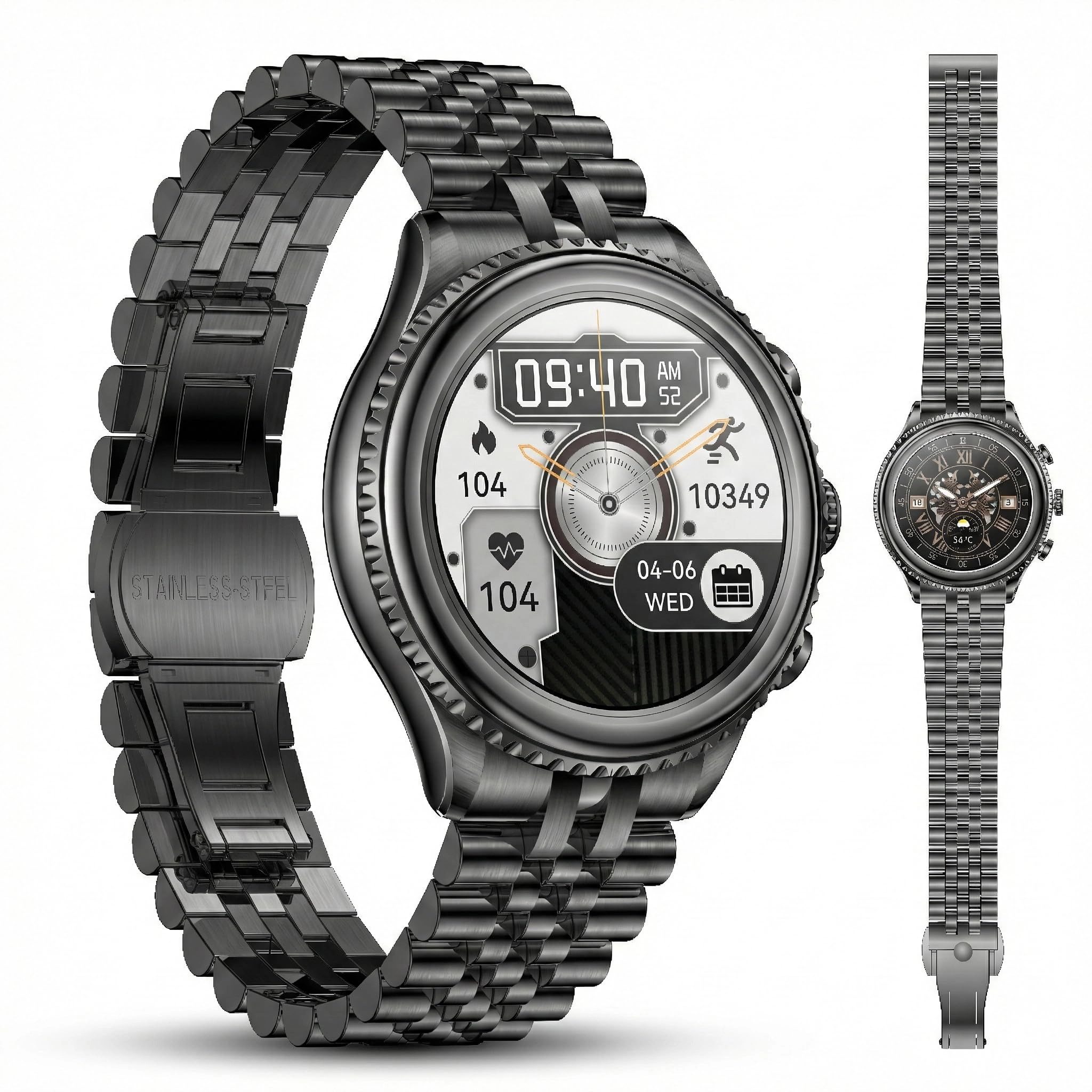 SOUYIE H67 - Rotating Bezel 1.32" AMOLED Bluetooth Call