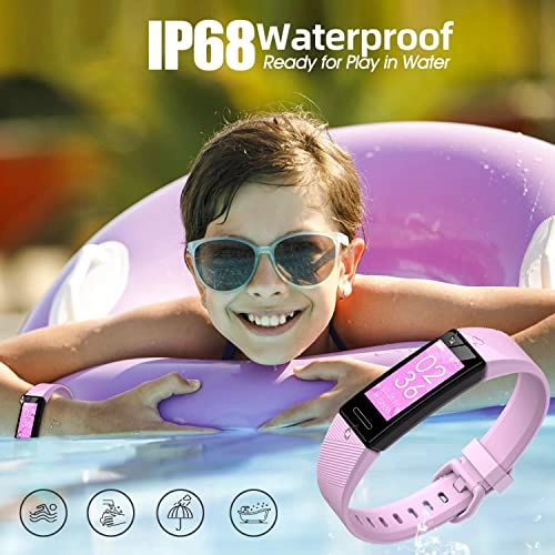 Fitness Tracker Watch - IP68 Waterproof Heart Rate Sleep Monitor