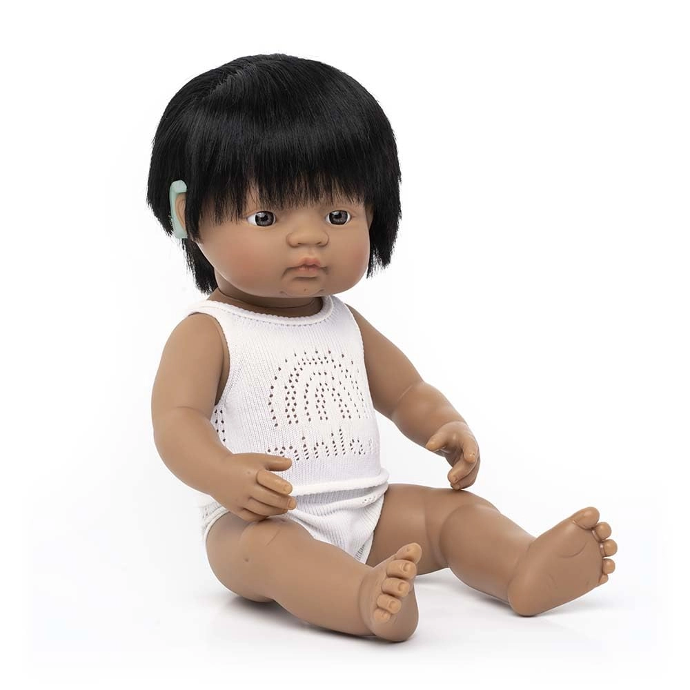 miniLAnD Baby Doll - 38cm Vinyl Boy Hearing Aid Ages 3+