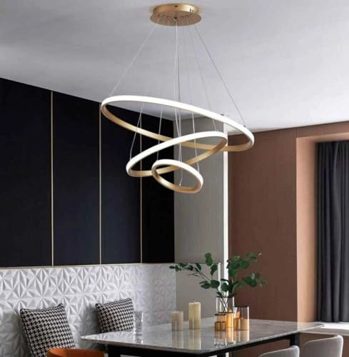 3 Ring LED Chandelier Lamp