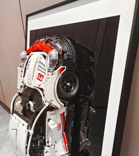 Display Wallboard - aluminum alloy for LEGO Technic Porsche 911 RSR Race Car 42096