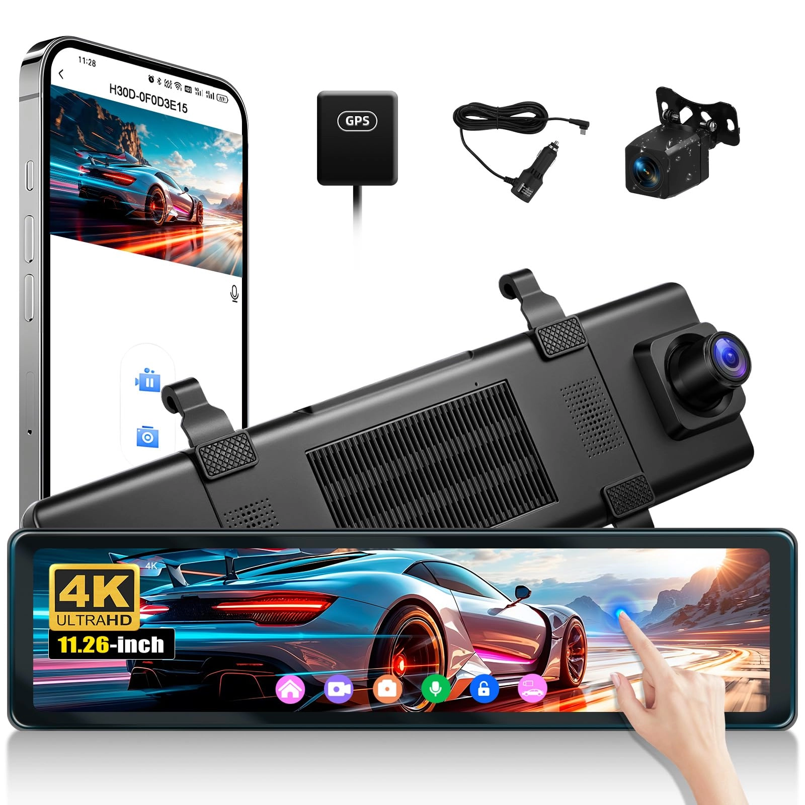 SIXWIN Mirror Dash Cam - 4K