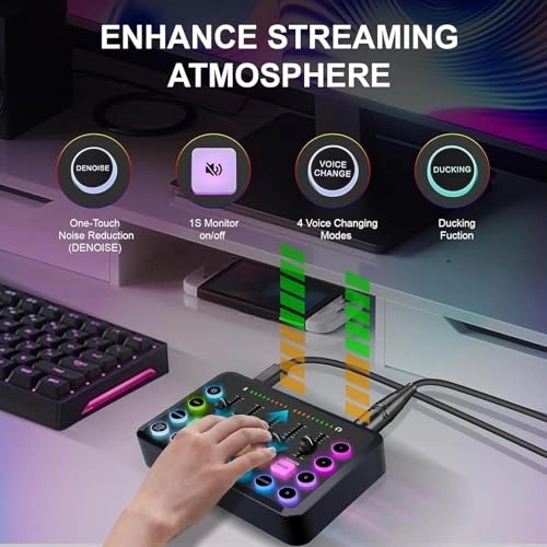 F11 Live Sound Card MC-88 USB Microphone - Dual BM 800 16 Sound Effects