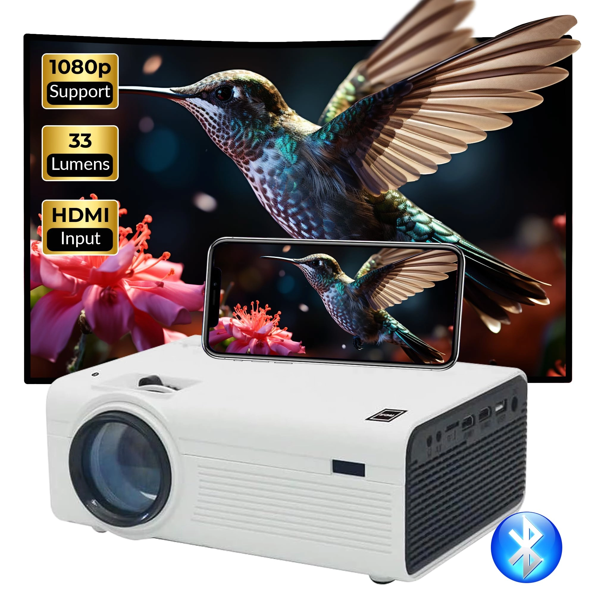 RCA RPJ199 33 lumens 800 x 480 + Fold Up Screen 100-inch