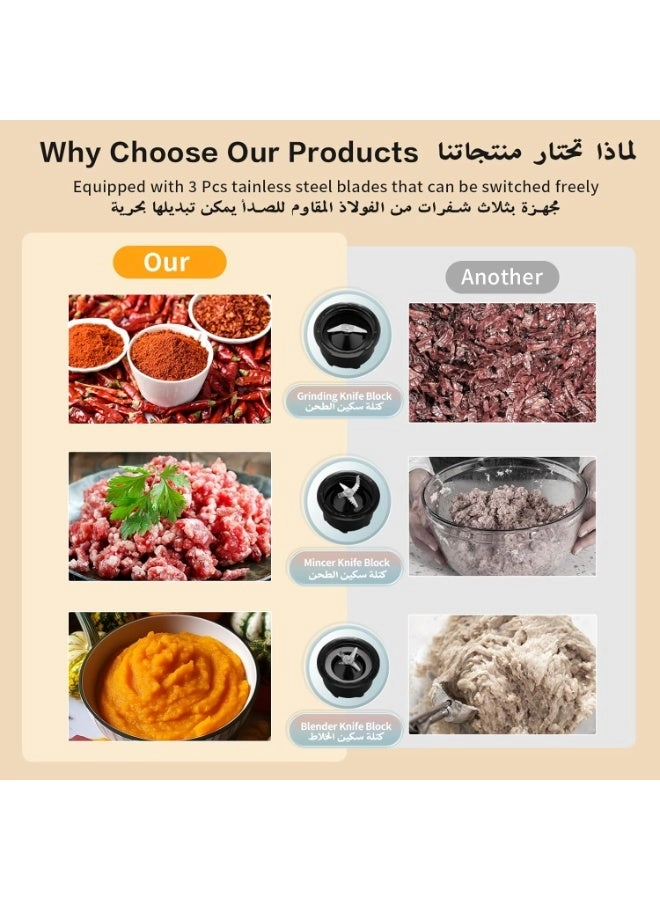 BL-101 - Multi-Function Blender Double Grinders Stainless Steel Blades