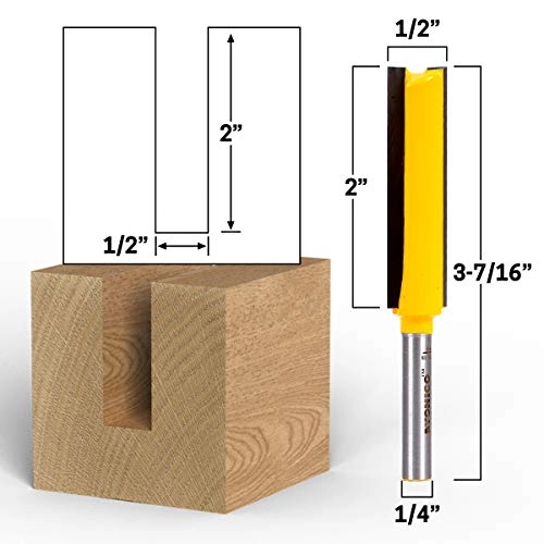 Straight Bit - 1/2-Inch 1/4-Inch