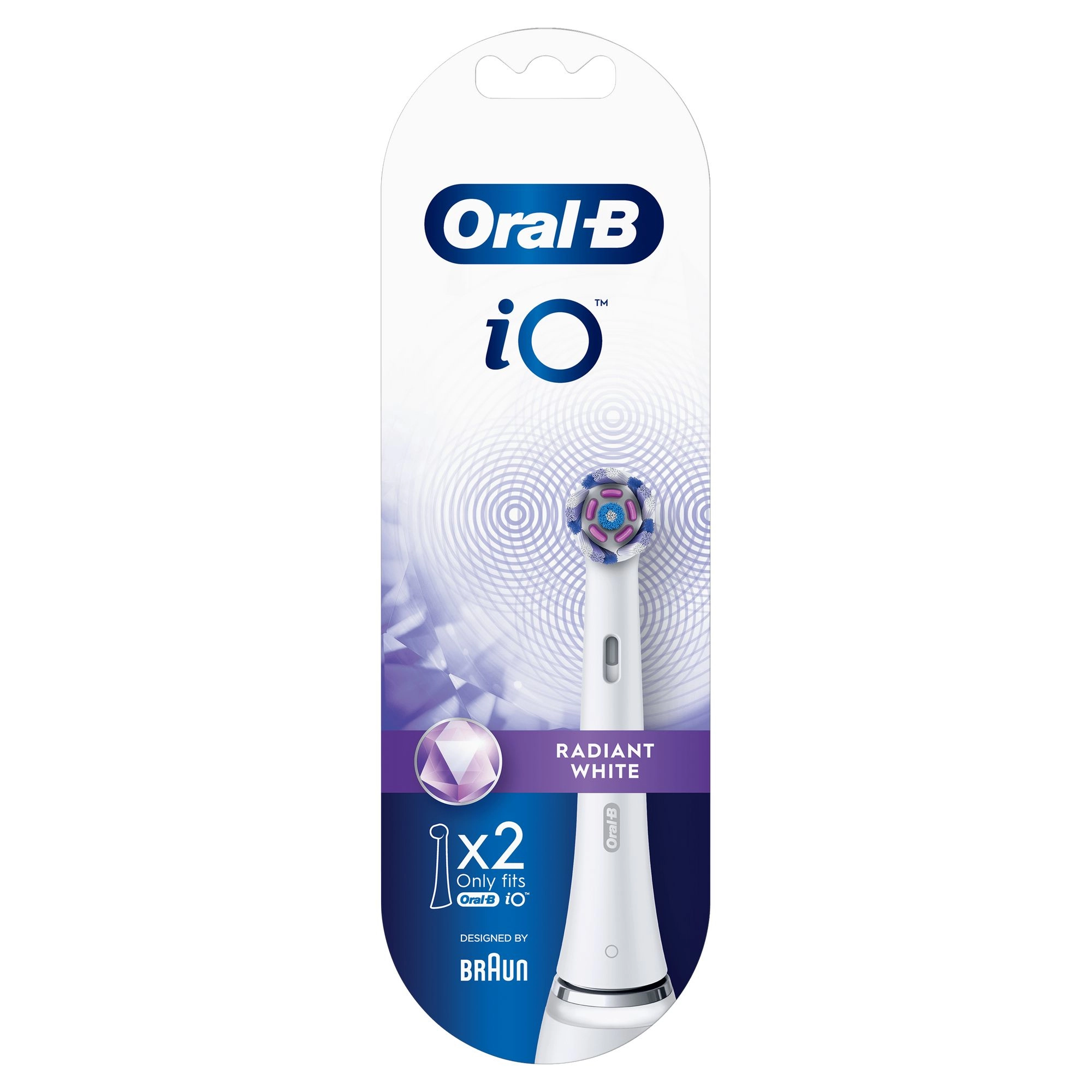 iO Radiant White - 2 Pack angled bristles