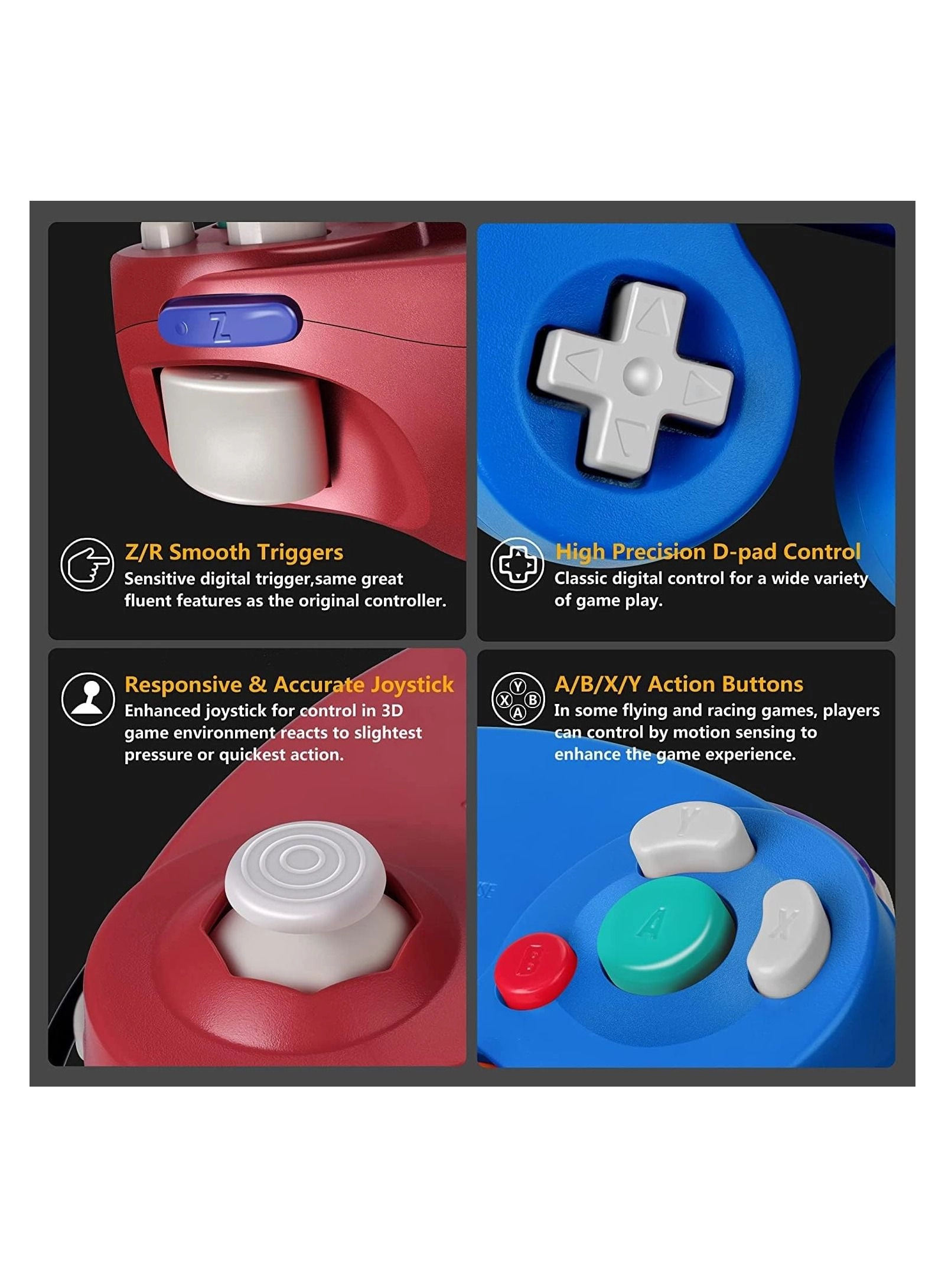 Gamecube Controller - Blue and Red