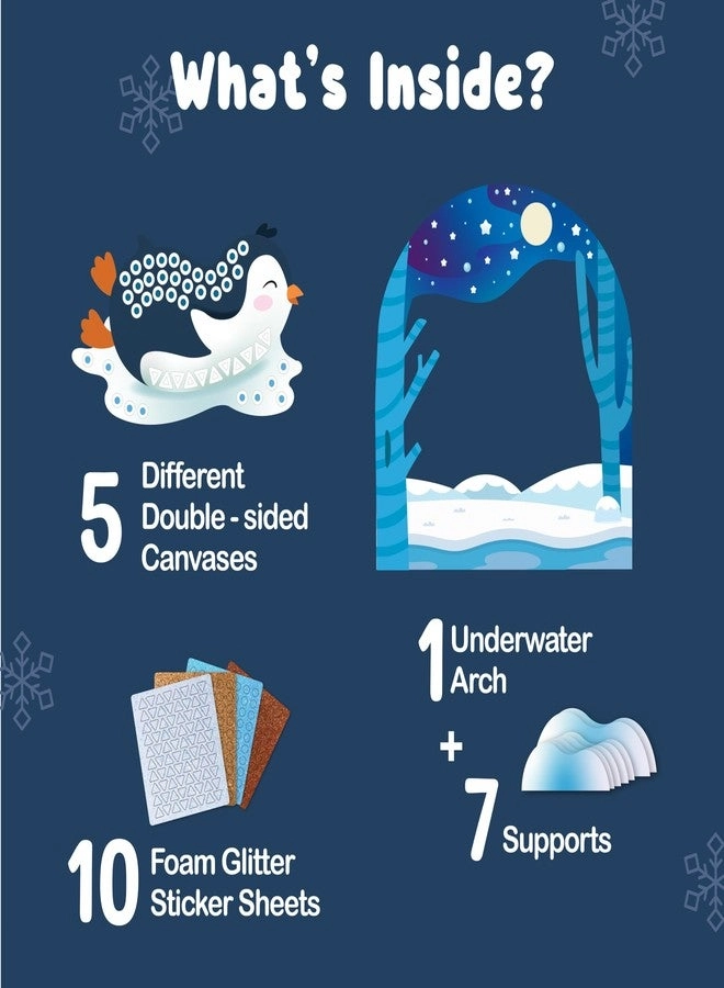 Foam Sticker Mosaic Art - Winter Animals 750+