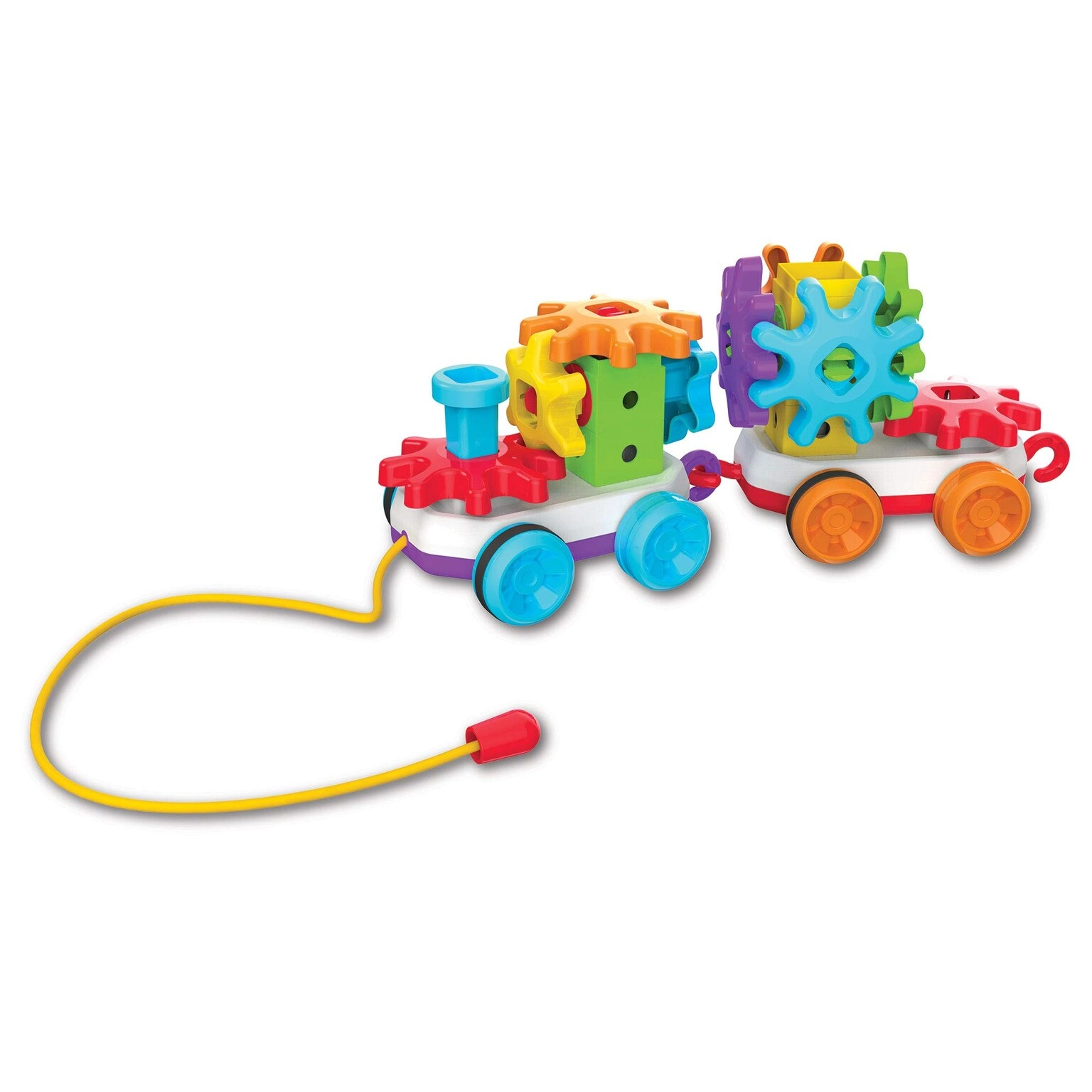 MZA STORES Techno Kids Stack & Spin Pull Along Train - 2 Years