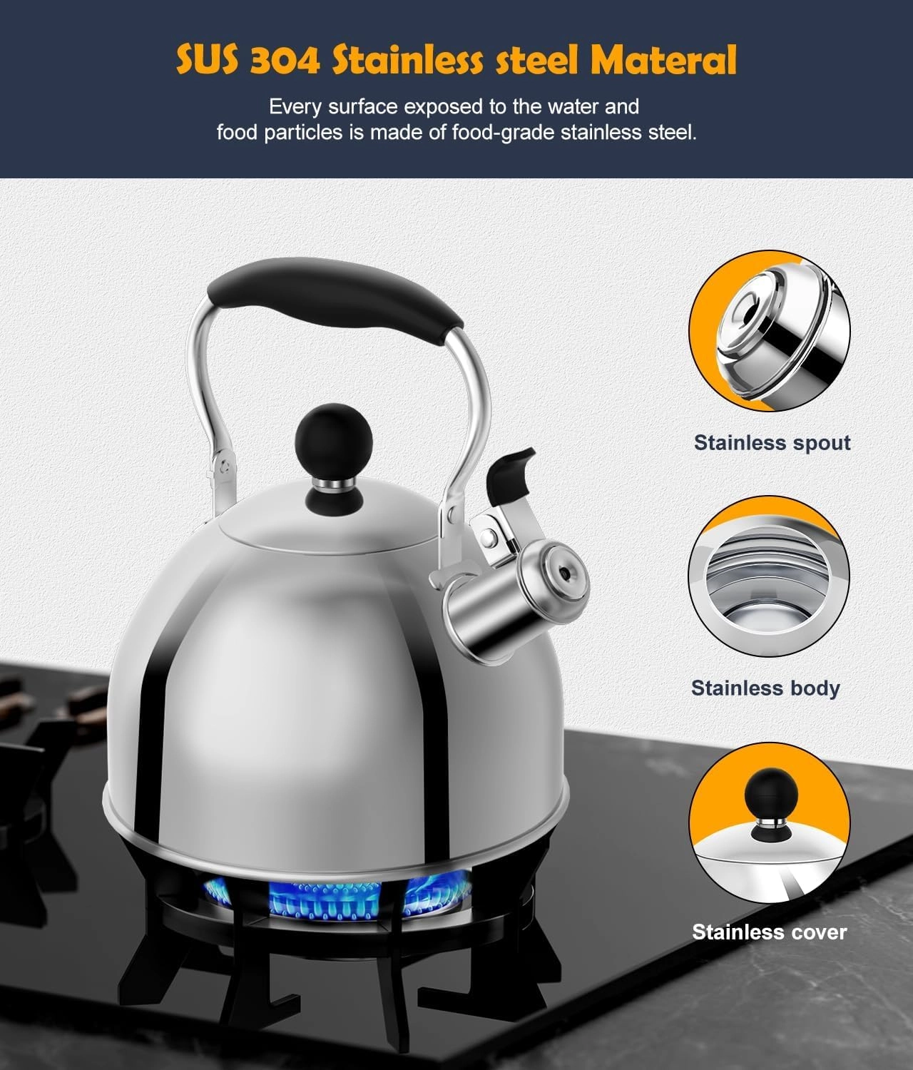 Tea Kettle - 2 Quarts