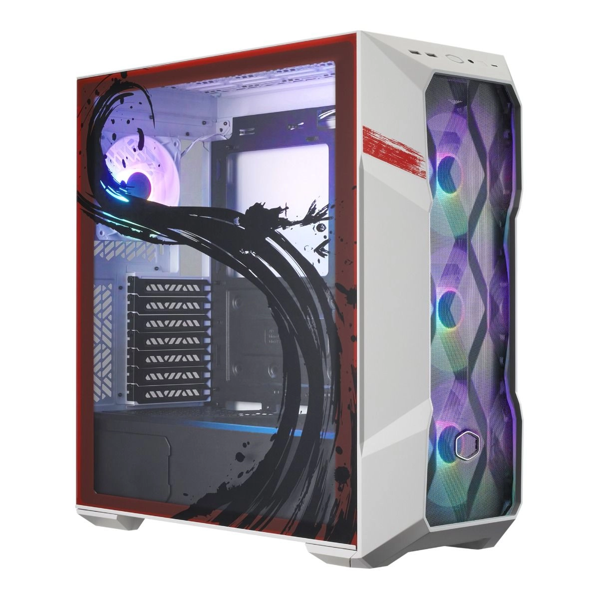 TD500 Mesh - Fully tempered glass side panel Mid-tower PC case