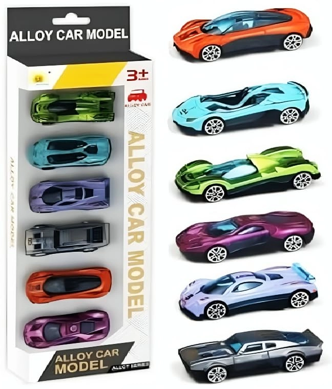 Galaxy Hi-Tech Alloy Car - 1:64 6pcs