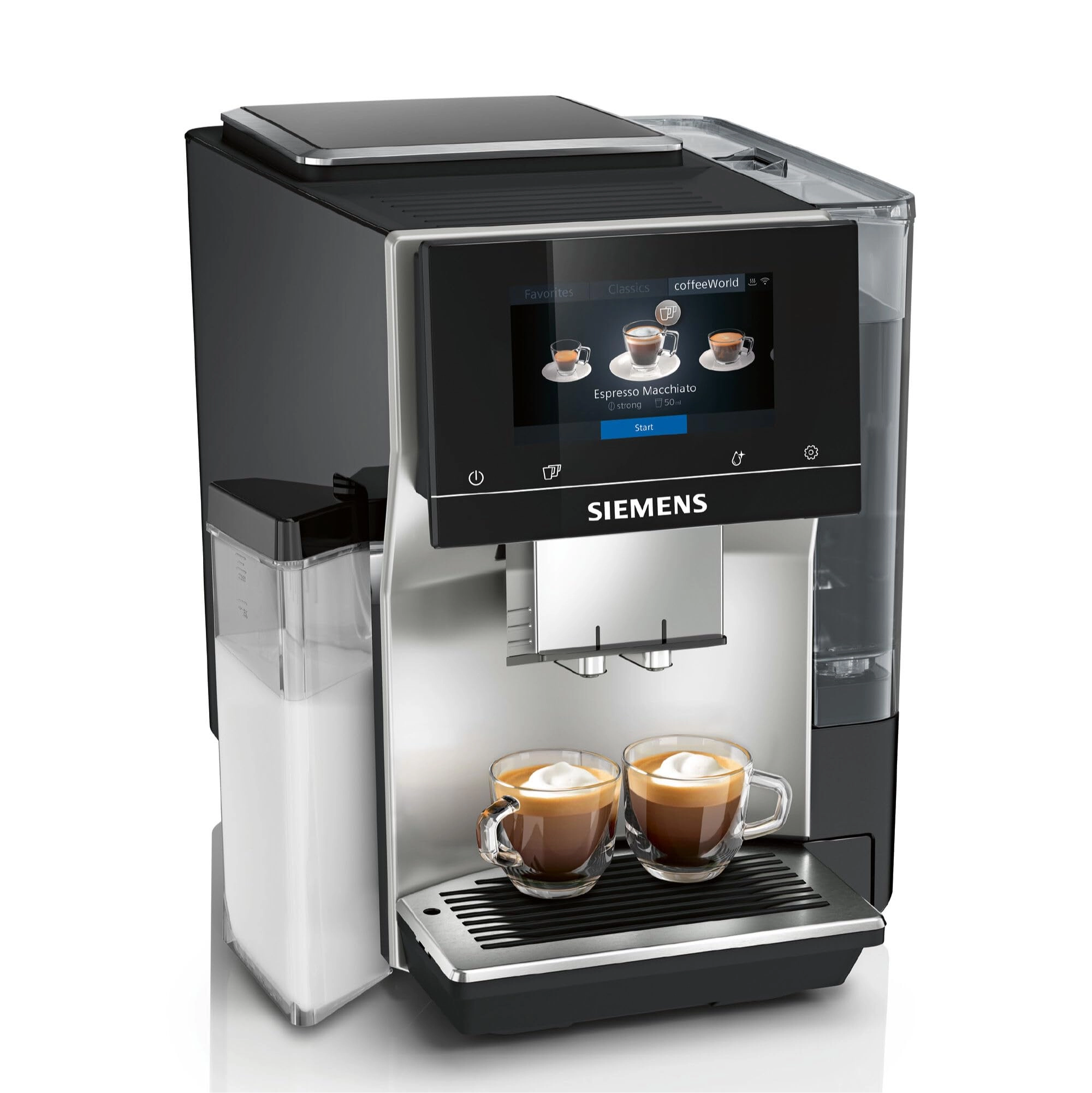 Siemens EQ700 - 5" Touch Screen Integrated Milk Container