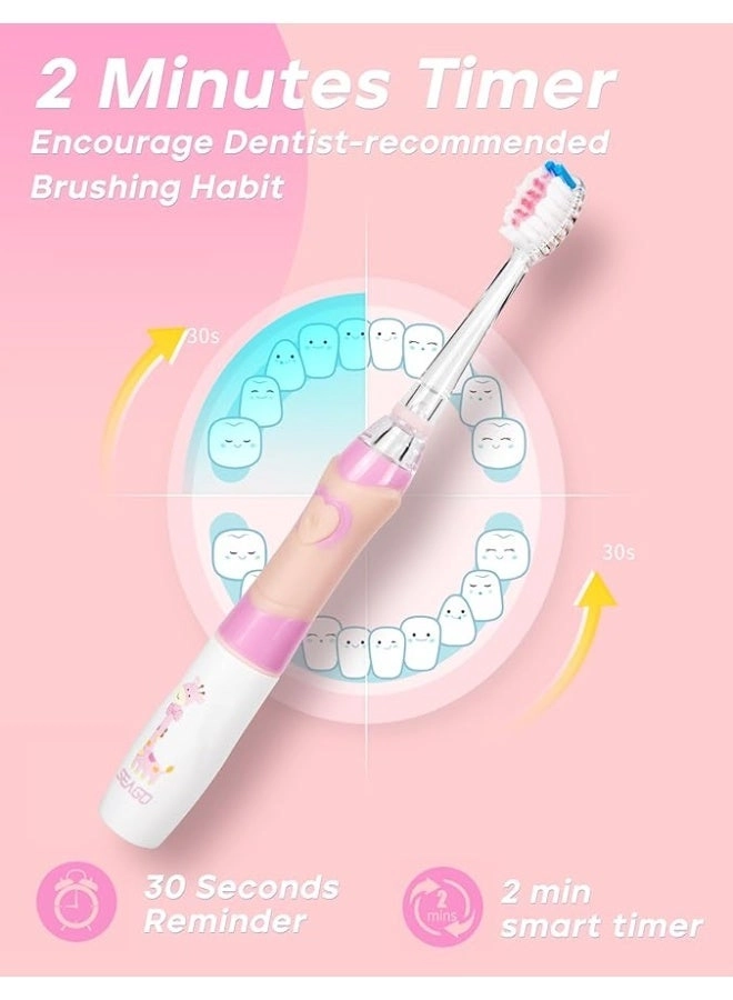 SG-2159 - 8 Soft Toothbrush Heads LED Light 2-Minute Timer