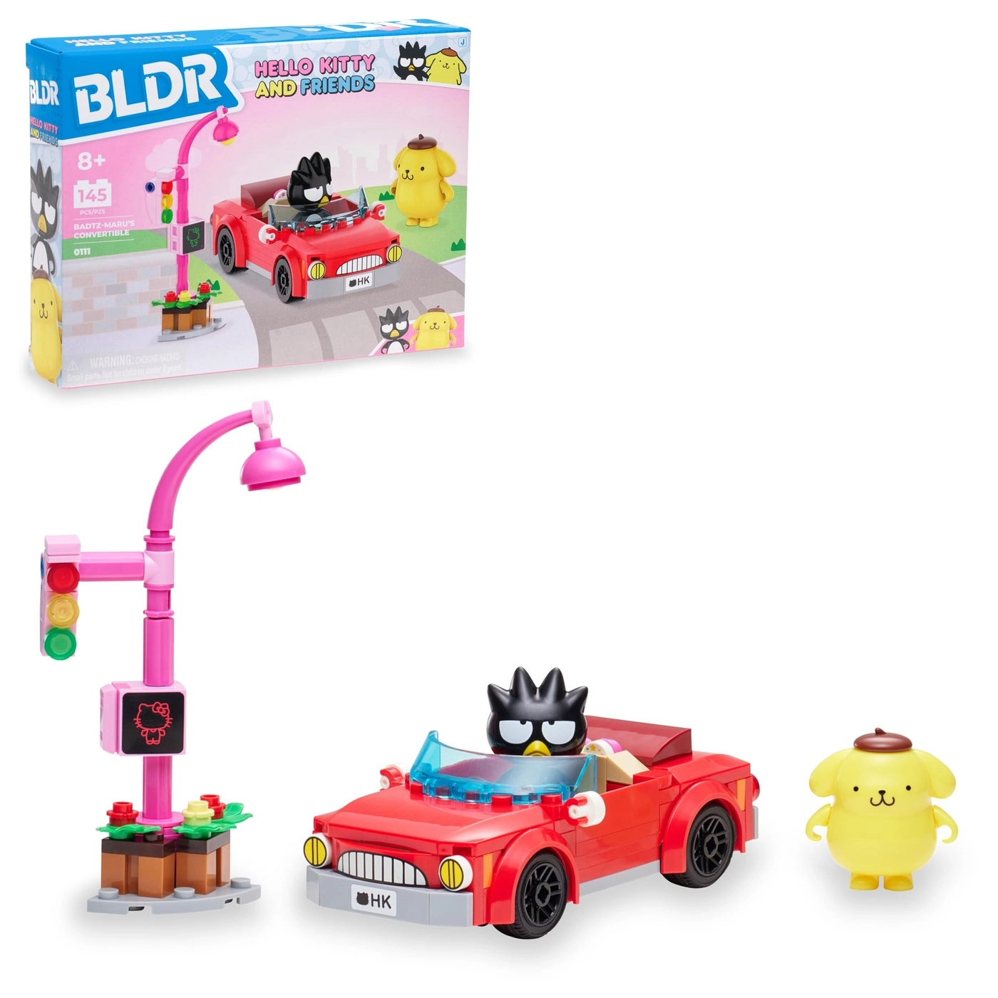 Hello Kitty and Friends BadtzMarus Convertible Building Set 0111 - Badtzmaru Pompompurin 145pcs