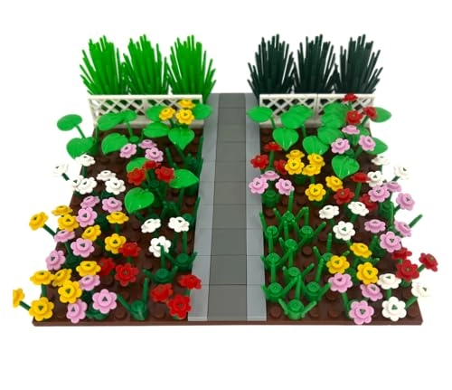 Clamping Blocks - 12 pcs White / Light Green Stem Flower