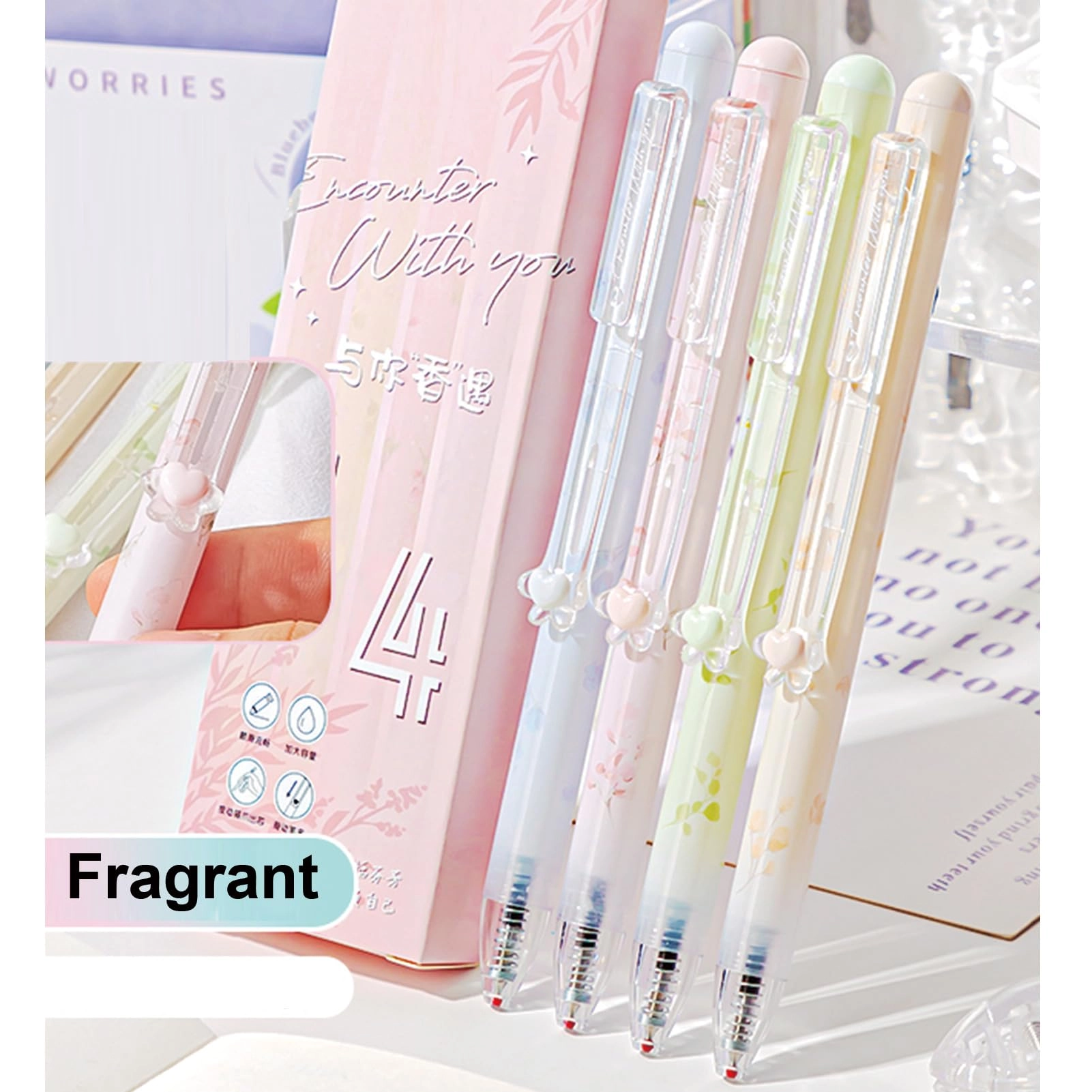 Cute Cat Erasable Pens - 4.0 Count 0.5mm