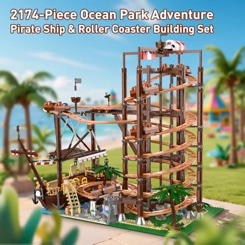 Roller Coaster and Pirate Ship Construction Set (11013) - Amusement Park